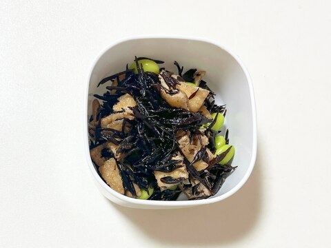 麺つゆでひじきの煮物